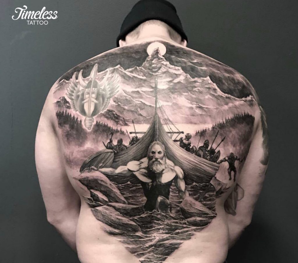 Viking tattoo by Kai Ree